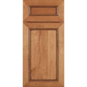 Square Butternut Coffee Medium Finish Square Cabinets