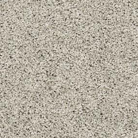 Textured Saxony Silver Silk White Carpet