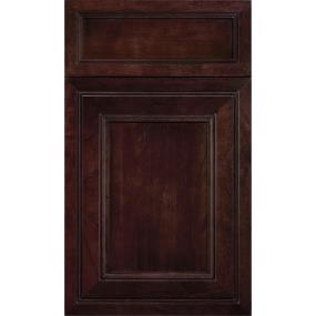 Square Teaberry Dark Finish Square Cabinets