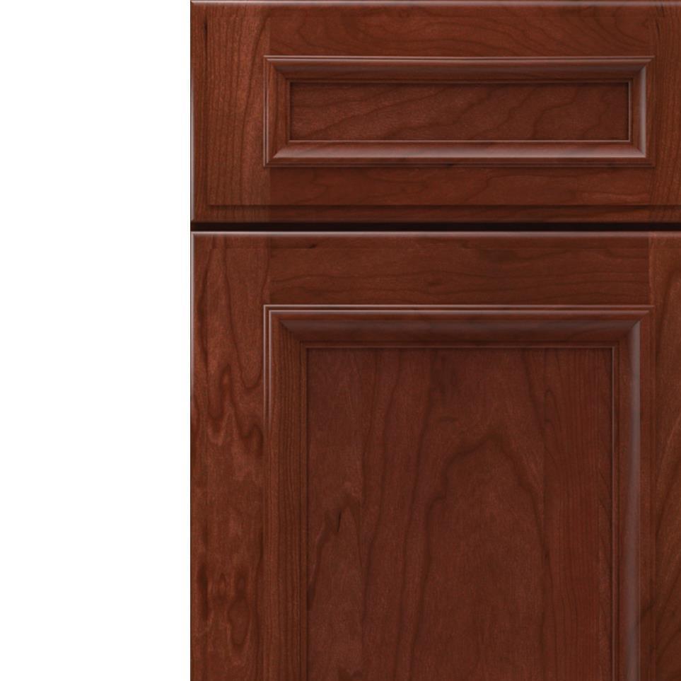 5 Piece Marsala Dark Finish 5 Piece Cabinets