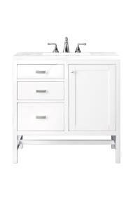 Base with Sink Top Glossy White  Vanities