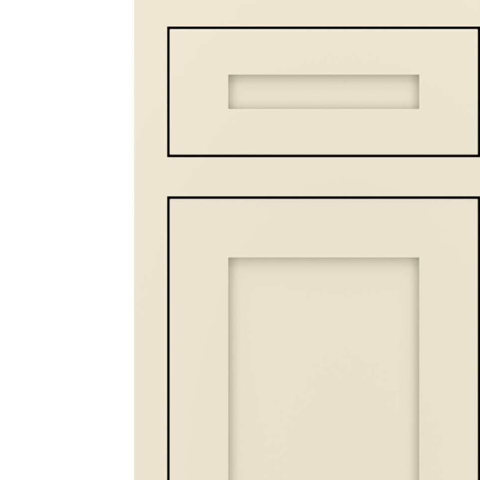 Inset Coconut Paint - White Inset Cabinets