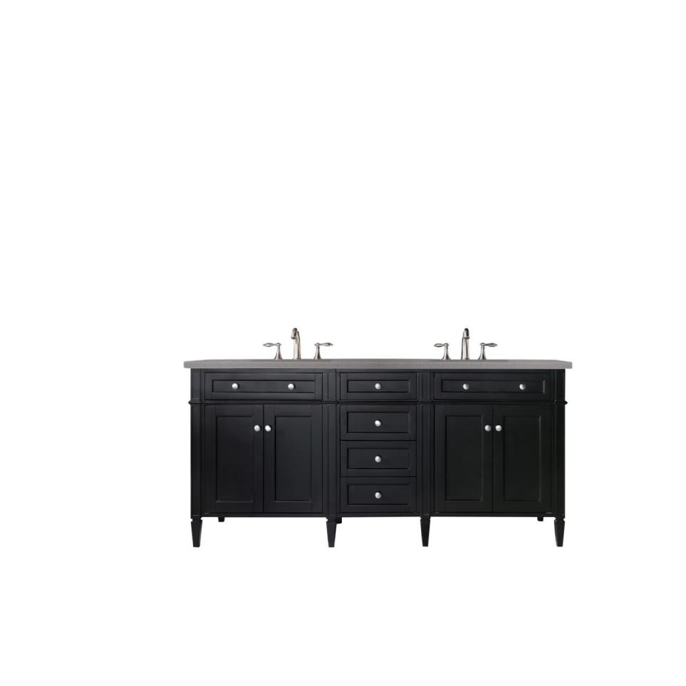 Base with Sink Top Black Onyx Grey / Black Vanities