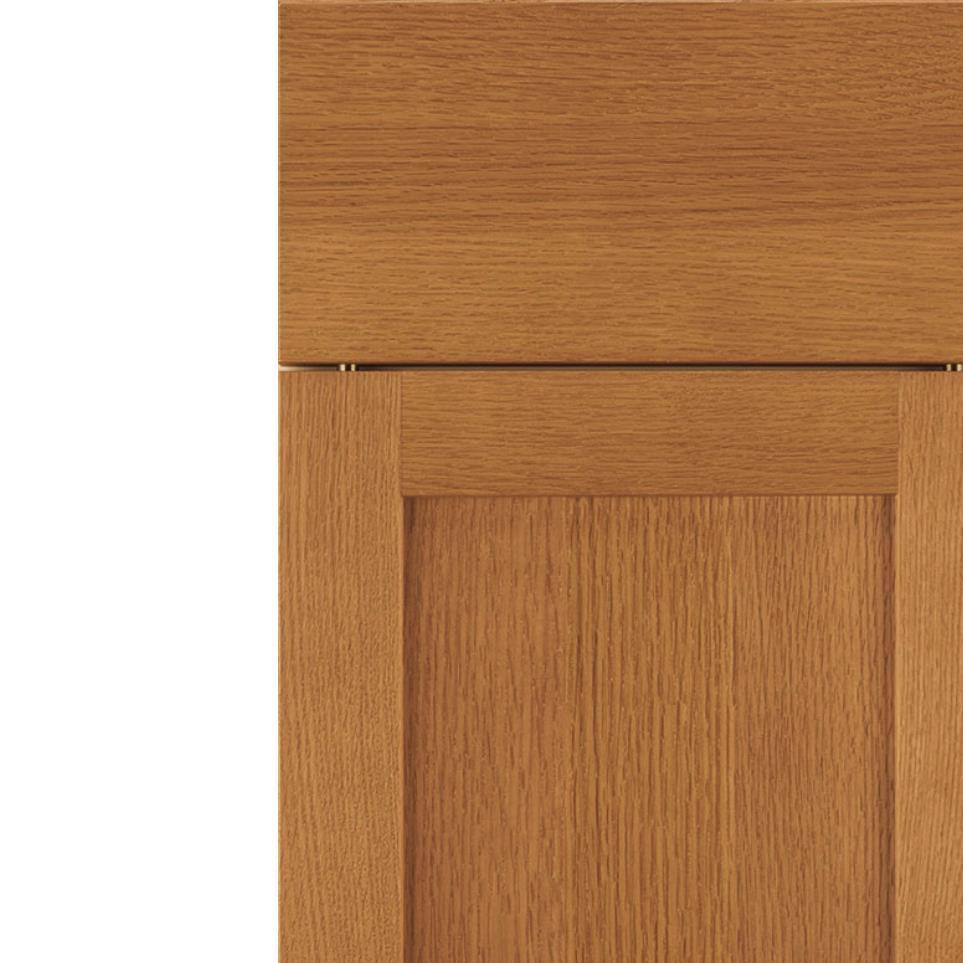 Square Ginger Light Finish Square Cabinets