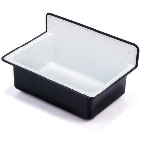 Bath Satin White With Black  Bathroom Sinks