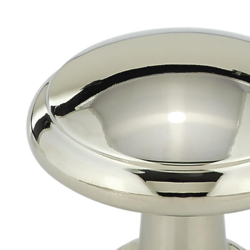 Knob Polished Nickel Nickel Knobs