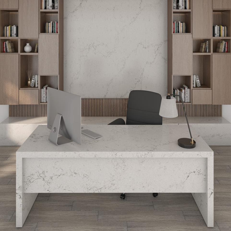 Slab Calacatta Odyssey Grey / Black Quartz Countertops