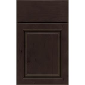 Square Thatch Dark Finish Square Cabinets