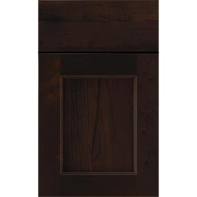 Square Chocolate Dark Finish Square Cabinets