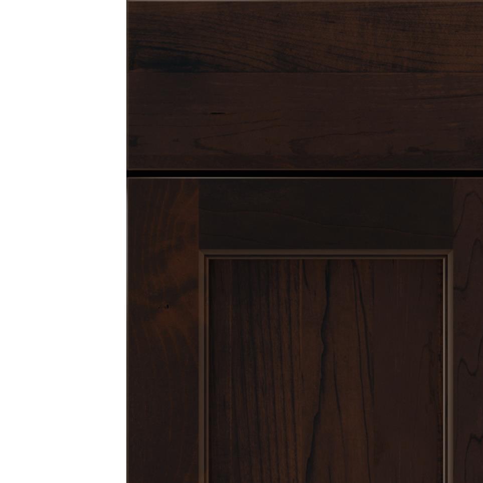 Square Chocolate Dark Finish Square Cabinets