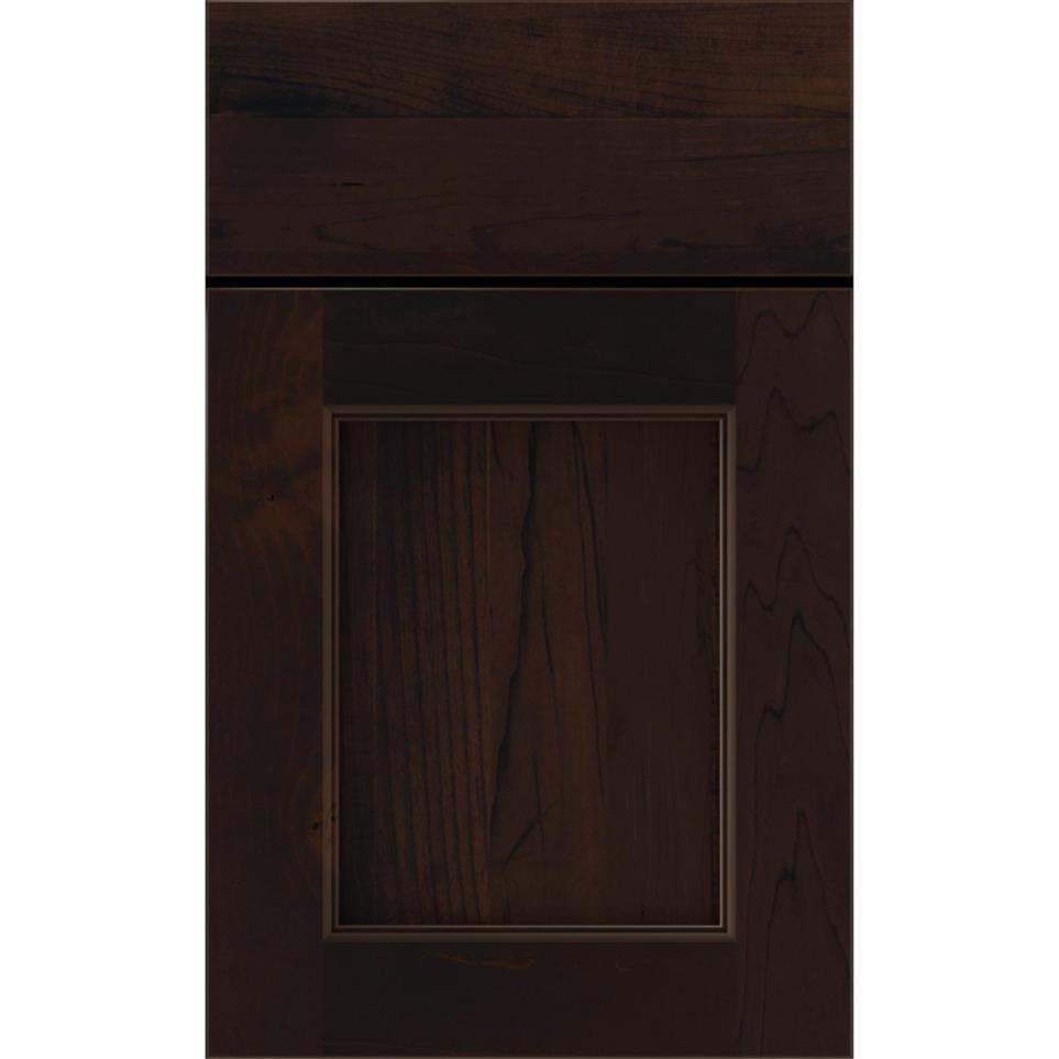 Square Chocolate Dark Finish Square Cabinets