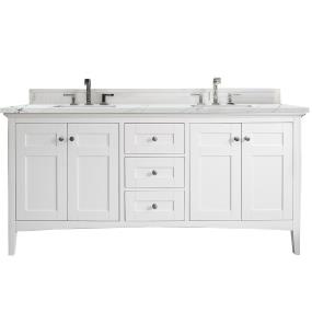 Base with Sink Top Bright White White Vanities