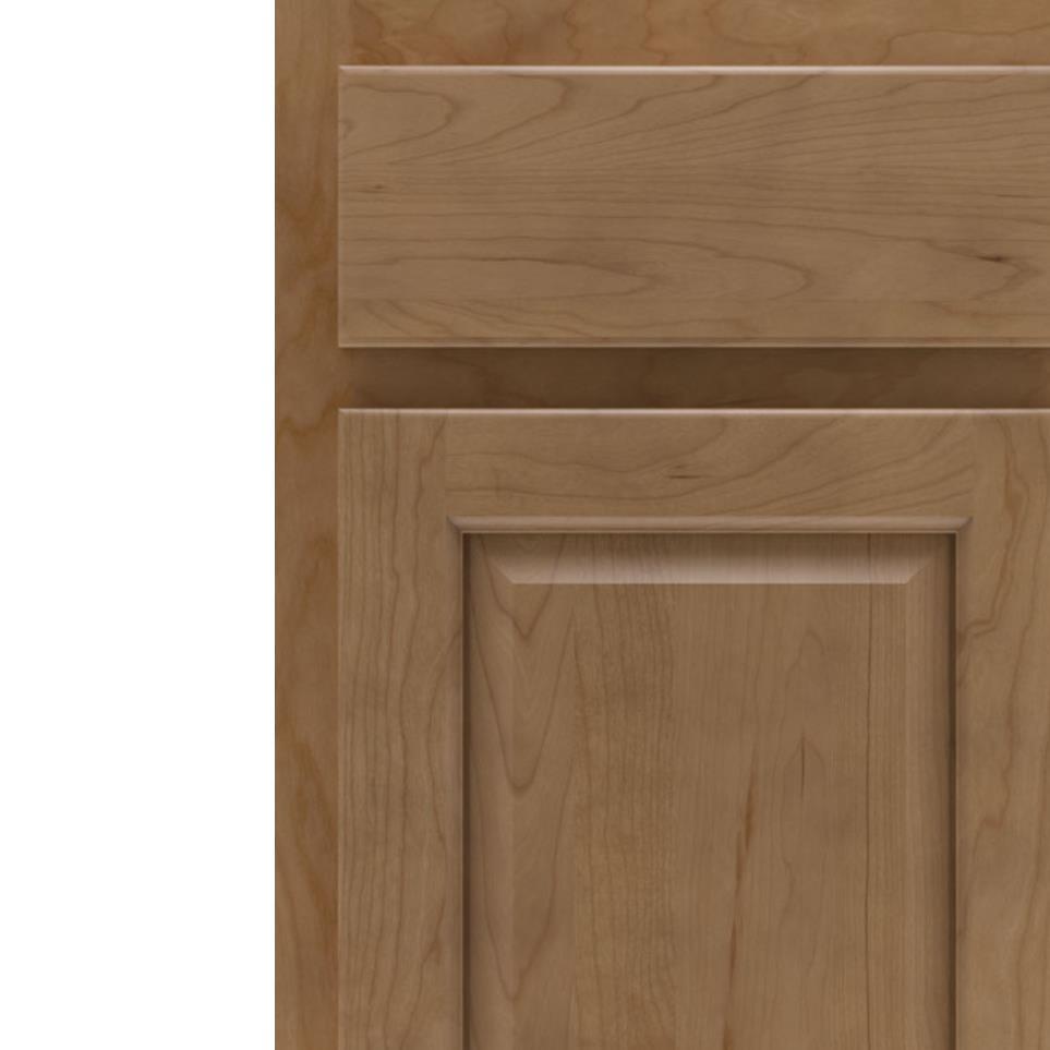 Square Buckskin Medium Finish Square Cabinets