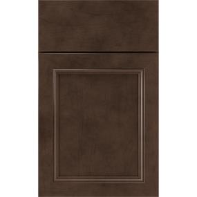 Square Thatch Dark Finish Square Cabinets
