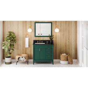 Base with Sink Top Green Green Vanities