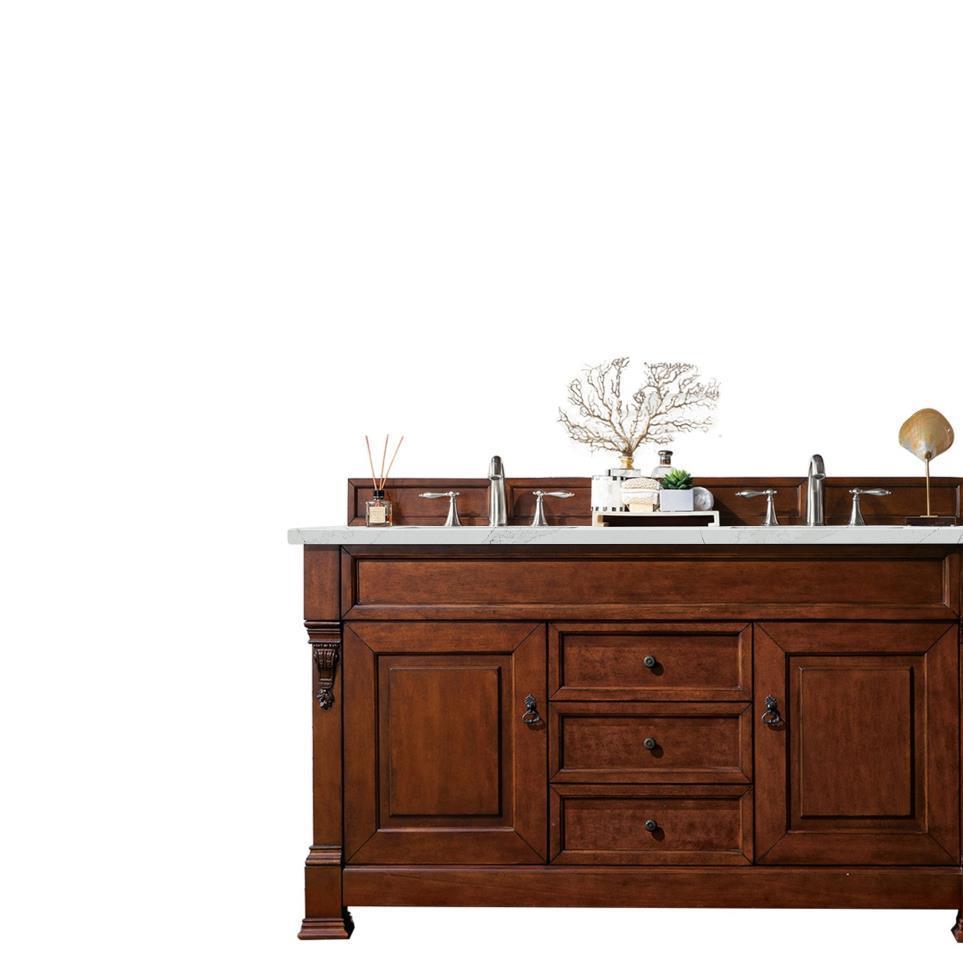 Base with Sink Top Warm Cherry Medium Finish Vanities