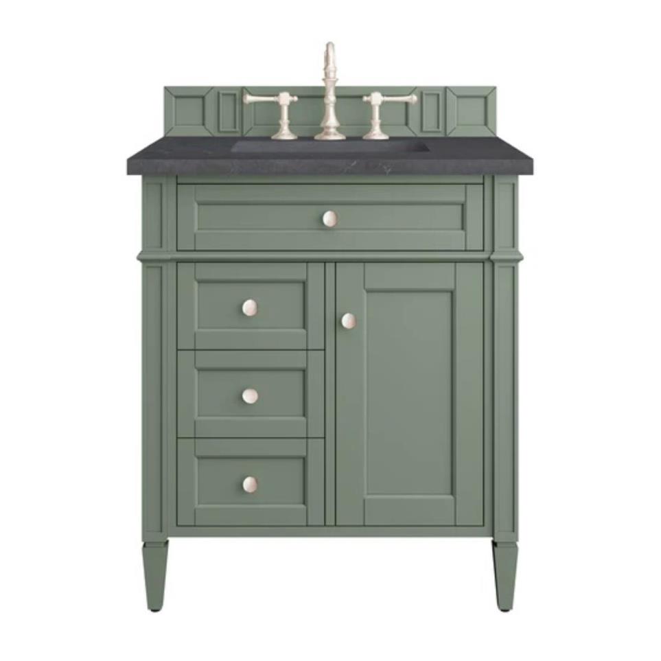 Base with Sink Top Smokey Celadon Green Vanities