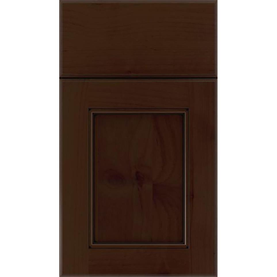 Square Cappuccino Black Glaze Glaze - Stain Square Cabinets