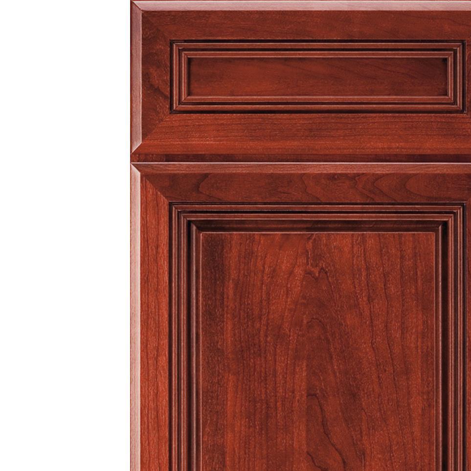 5 Piece Marsala Amaretto Creme Dark Finish 5 Piece Cabinets