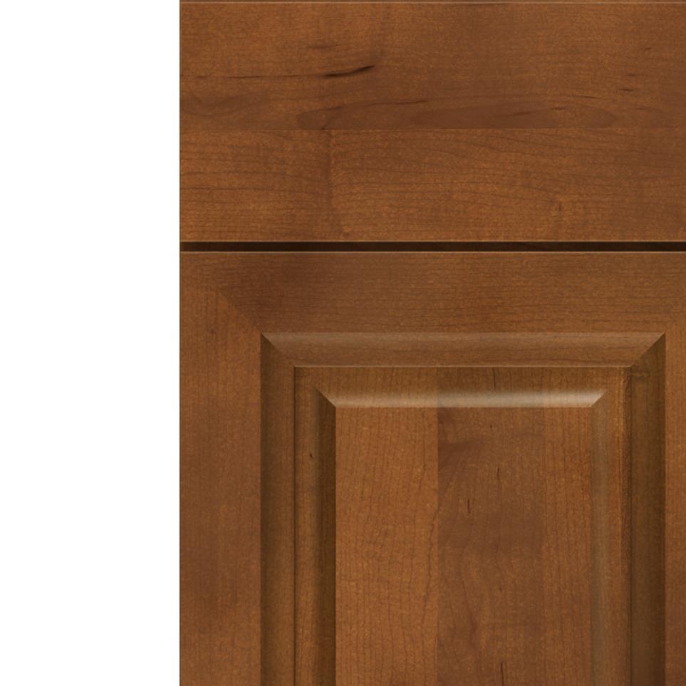 Square Havana Medium Finish Square Cabinets