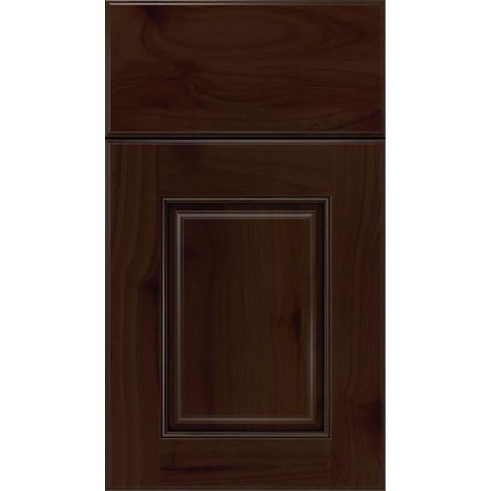 Square Cappuccino Black Glaze Glaze - Stain Square Cabinets