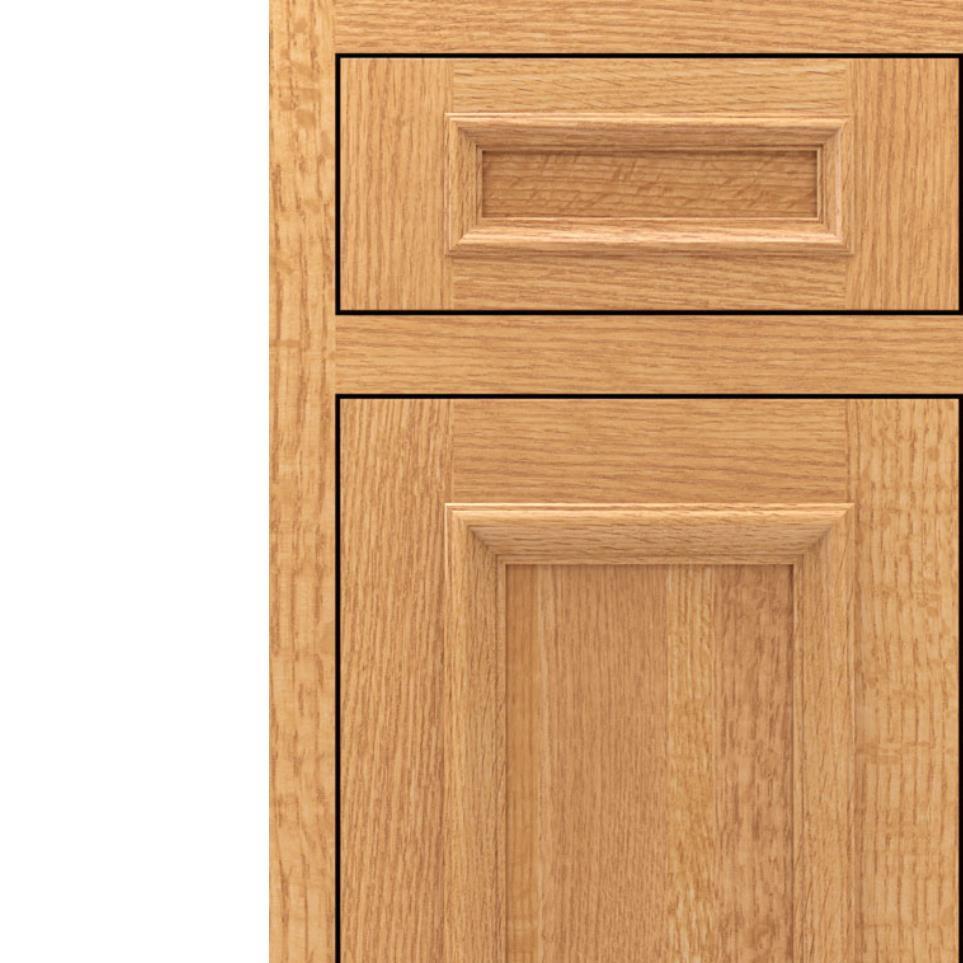 Square Natural Light Finish Square Cabinets