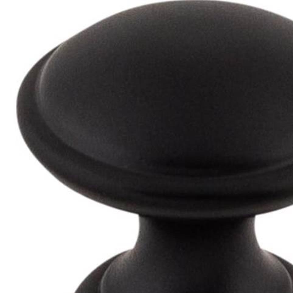 Knob Flat Black Black Knobs