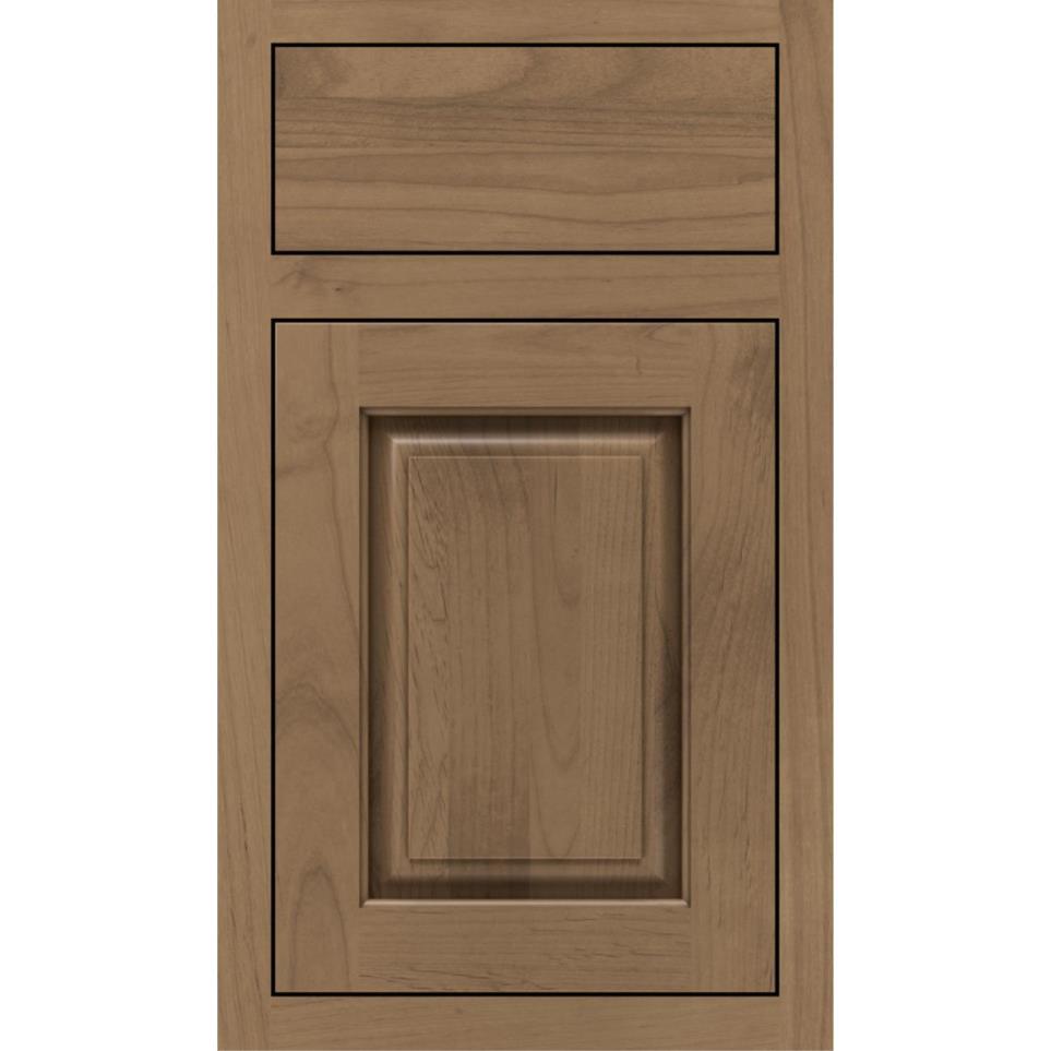 Square Gunny Medium Finish Square Cabinets