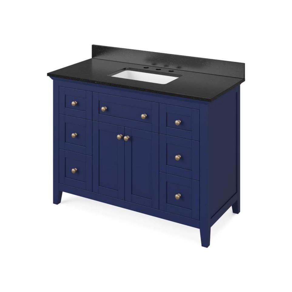 Base with Sink Top Hale Blue Blue / Purple Vanities