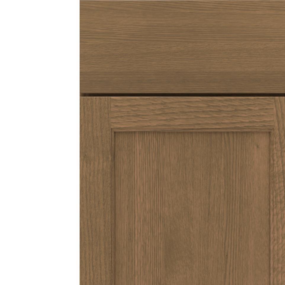 Square Buckskin Medium Finish Square Cabinets