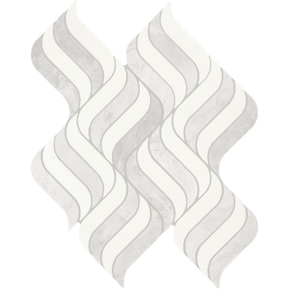 Mosaic Cristallo Blend Polished Gray Tile