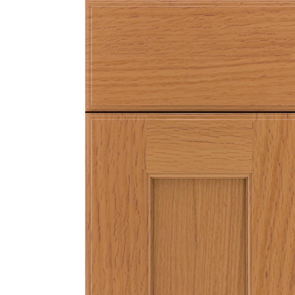 Square Spice Light Finish Square Cabinets