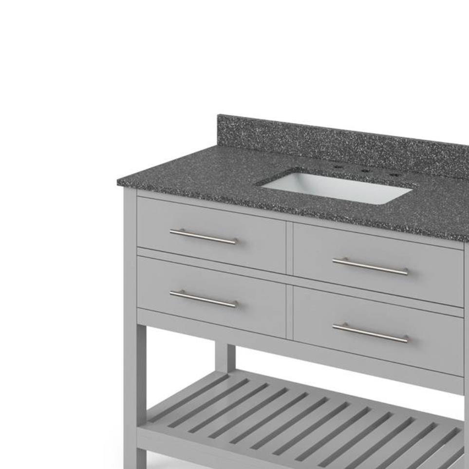 Base with Sink Top Grey Grey / Black Vanities