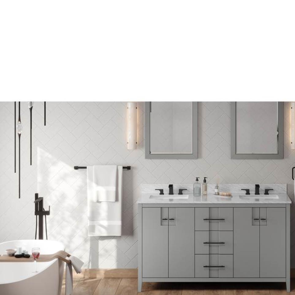 Base with Sink Top Grey Grey / Black Vanities