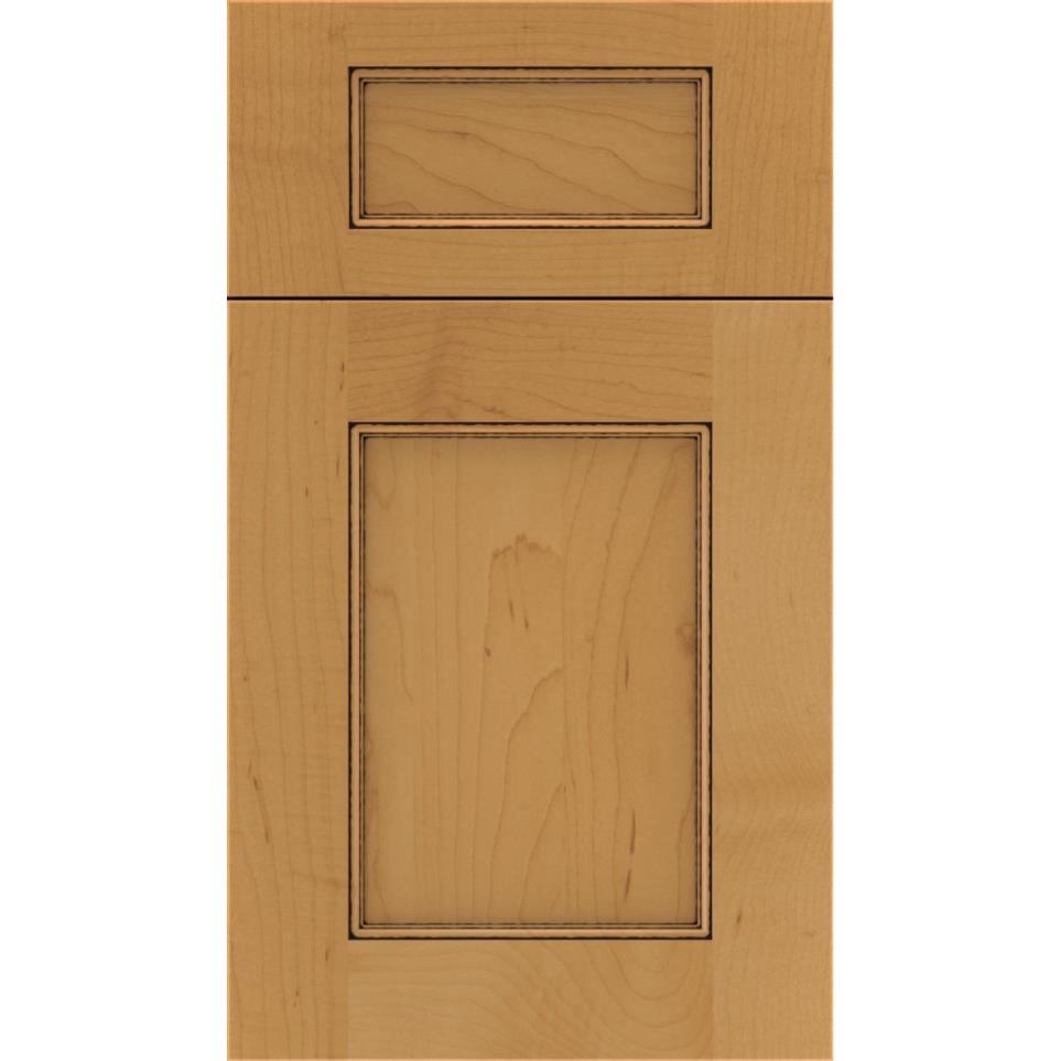 5 Piece Ginger Black Glaze Glaze - Stain 5 Piece Cabinets