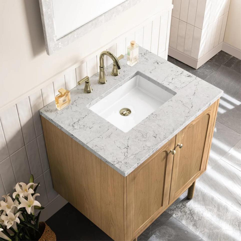 Base with Sink Top Light Oak Light Finish Vanities
