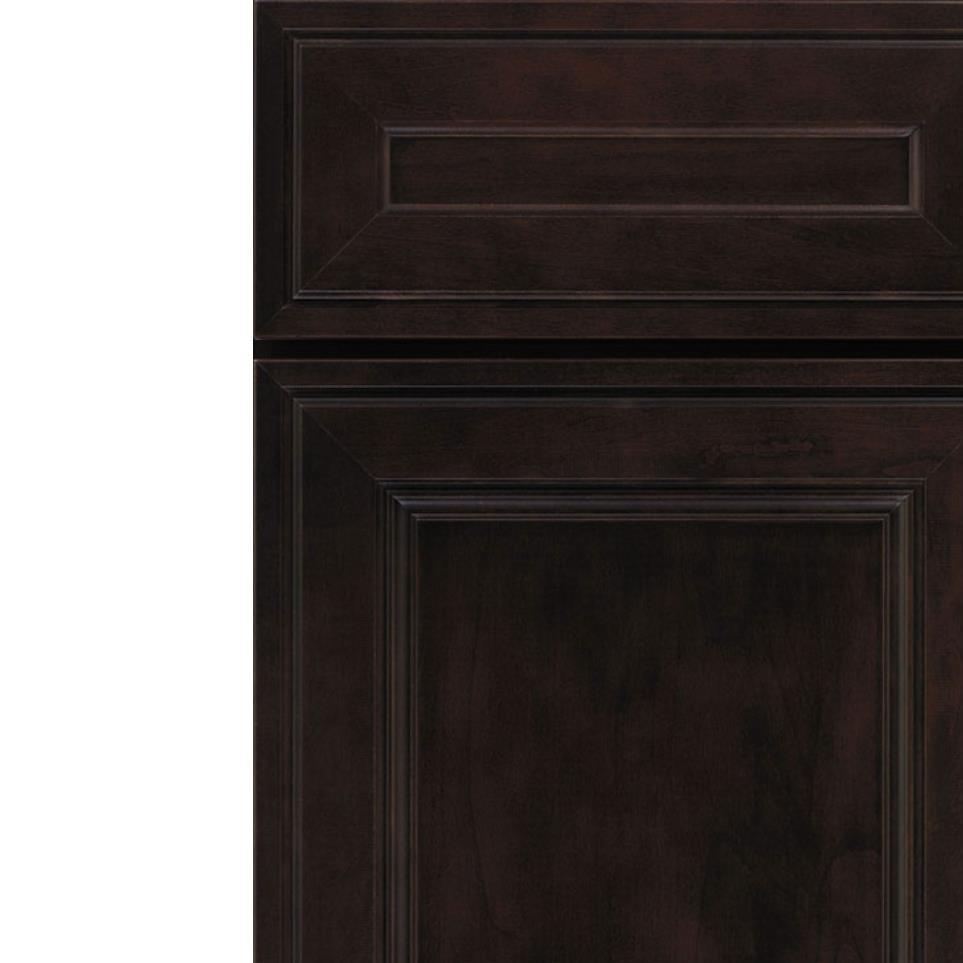 Square Chocolate Dark Finish Square Cabinets