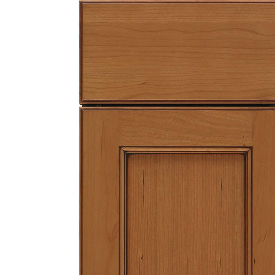 Square Ginger Mocha Glaze Glaze - Stain Square Cabinets