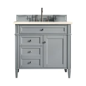 Base with Sink Top Urban Gray Grey / Black Vanities