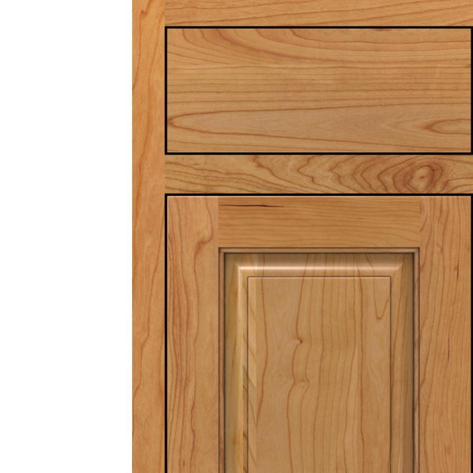 Inset Natural Toasted Almond Penned Glaze - Stain Inset Cabinets