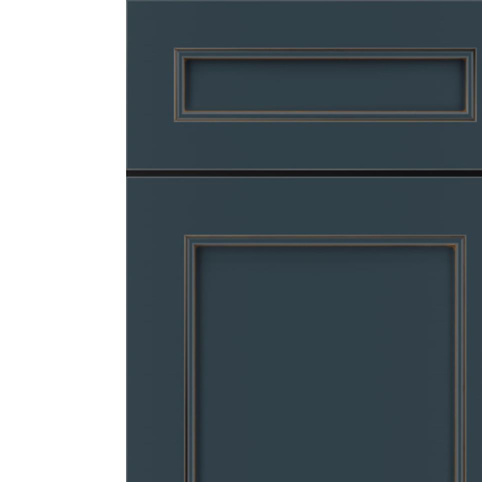 5 Piece Maritime Toasted Almond Glaze - Paint 5 Piece Cabinets