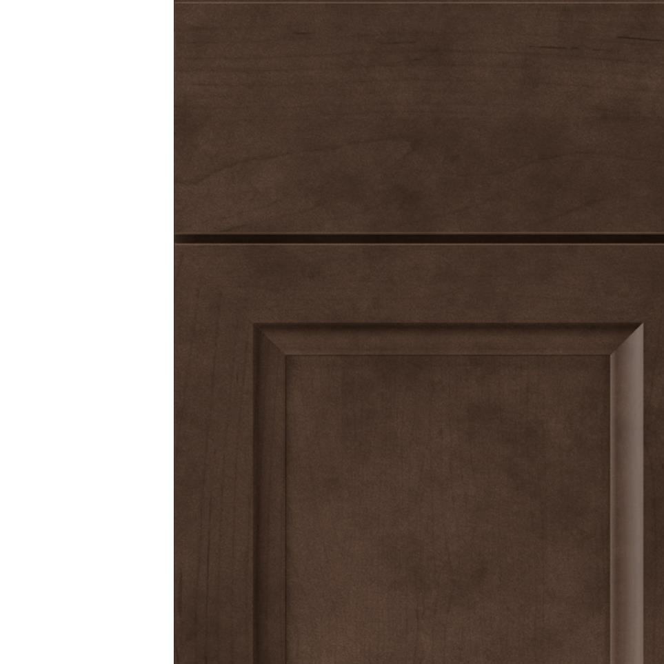 Square Thatch Dark Finish Square Cabinets