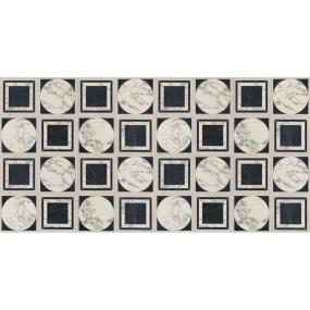 Tile Geometric Satin Black Tile