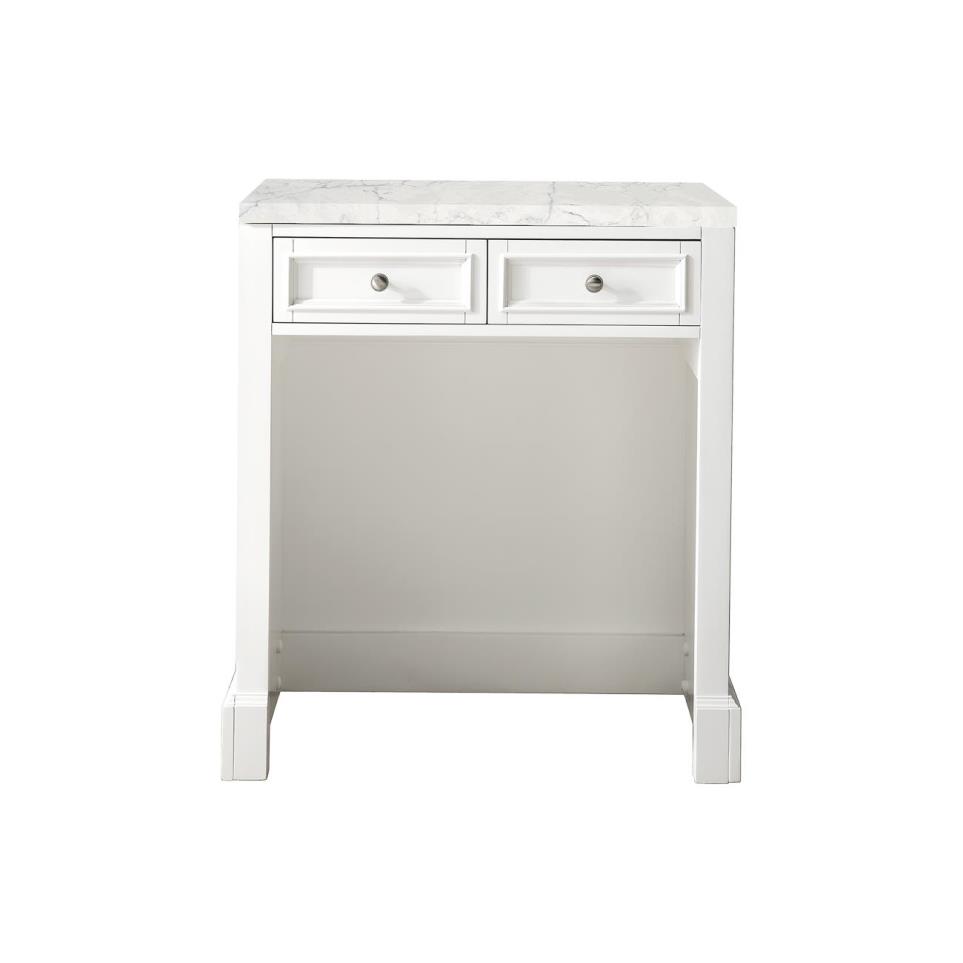 Base with Sink Top Bright White White Vanities