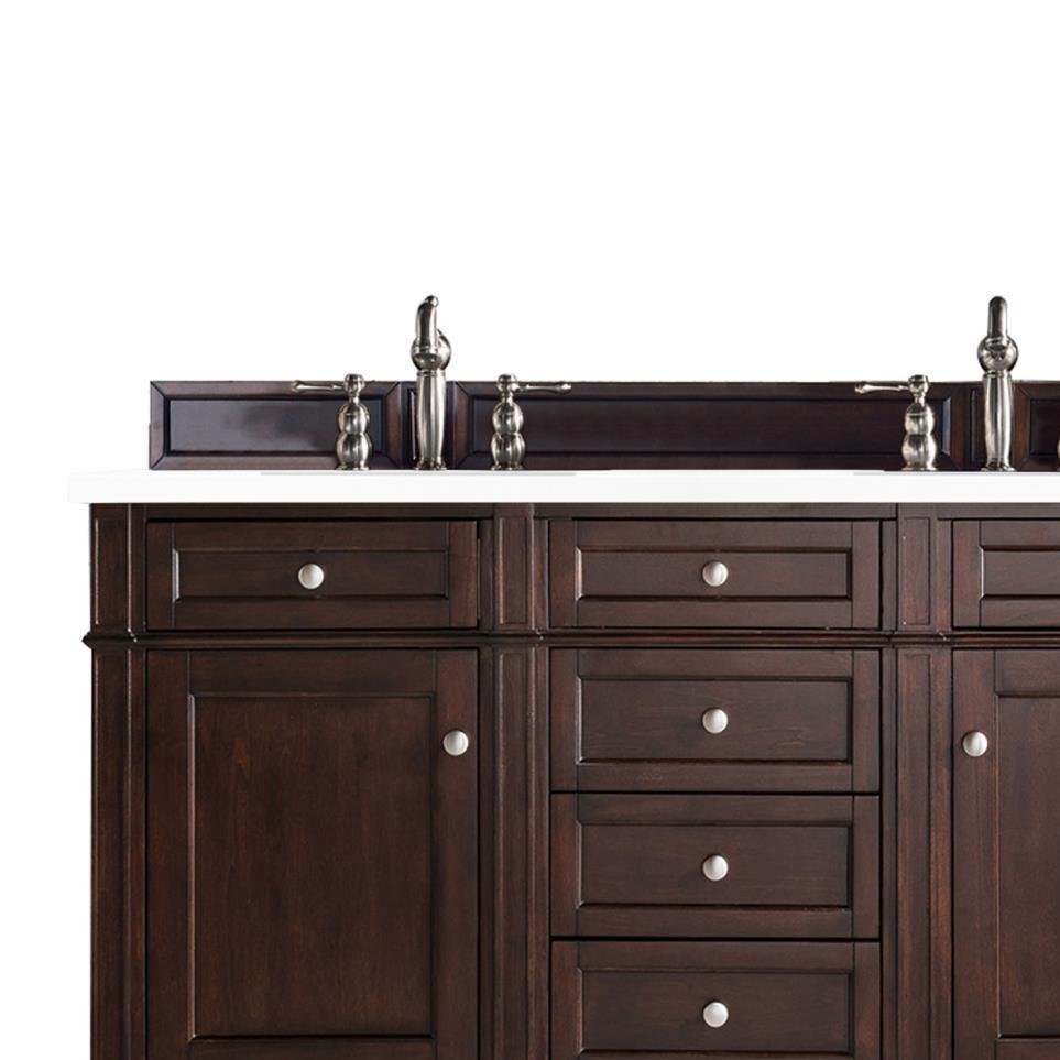 Base with Sink Top Burnished Mahogany Dark Finish Vanities