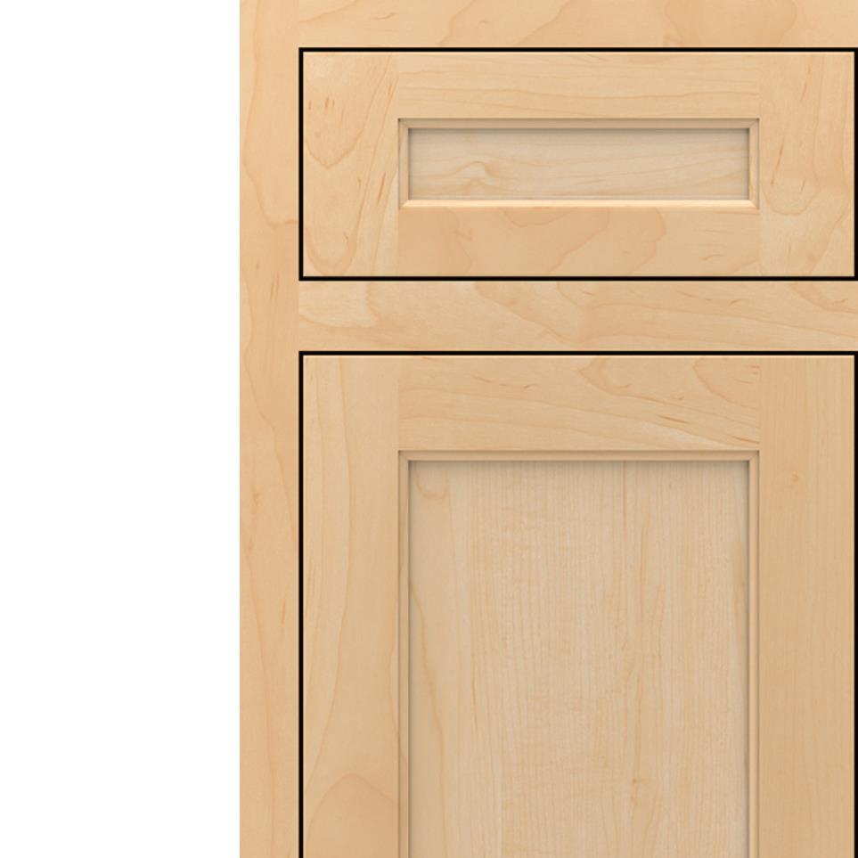 Inset Natural Light Finish Inset Cabinets