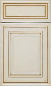 Square Coconut Toasted Almond Glaze - Paint Square Cabinets