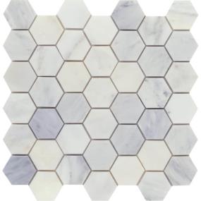 Mosaic Winter Frost White Tile