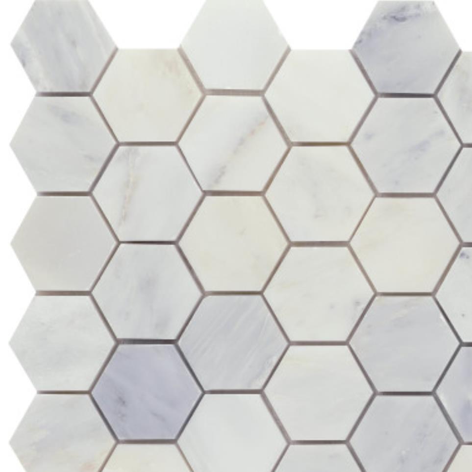 Mosaic Winter Frost White Tile