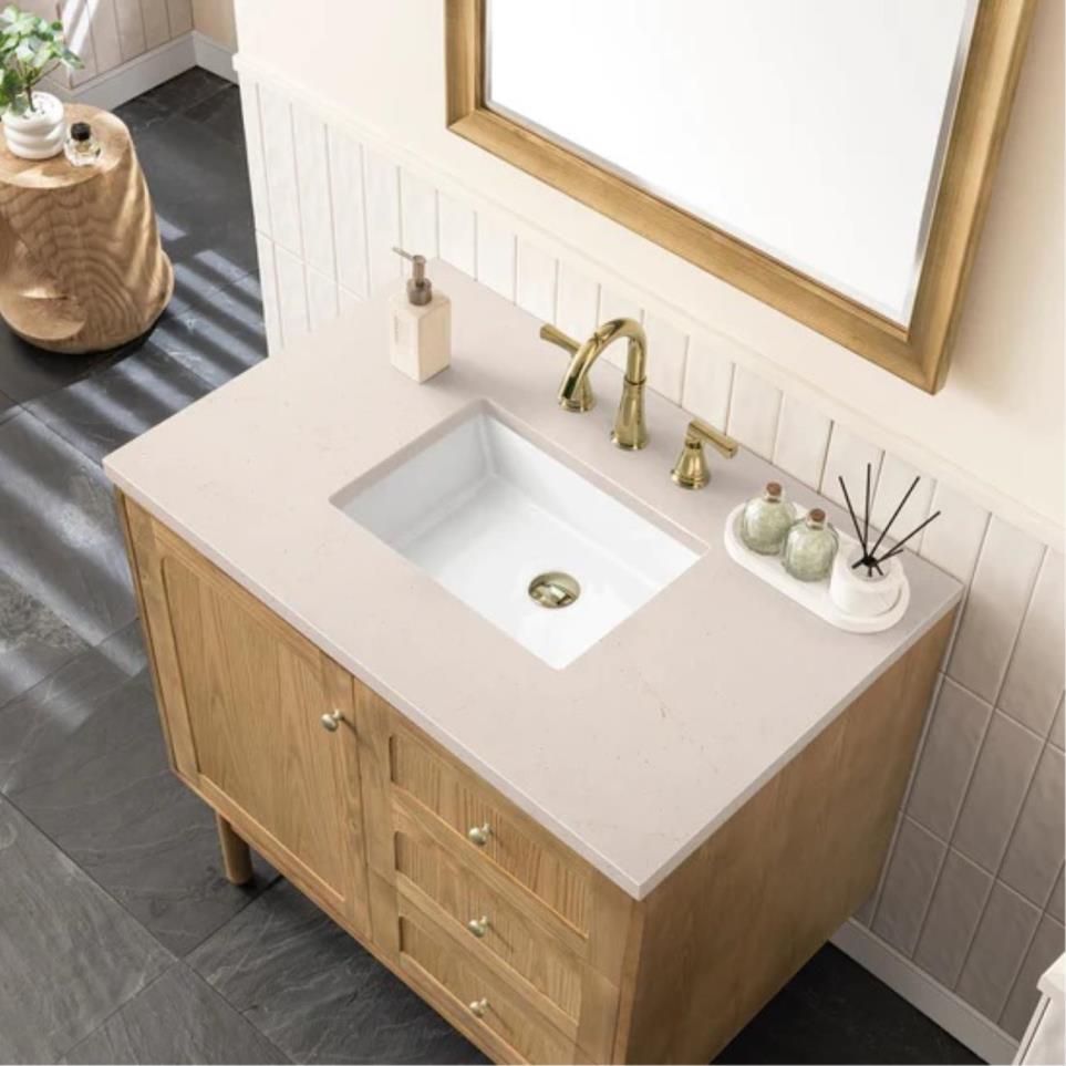 Base with Sink Top Light Oak Light Finish Vanities